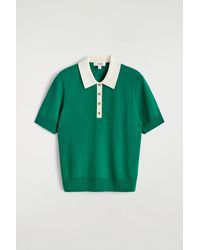 COS - Shrunken Wool-Blend Polo Shirt - Lyst