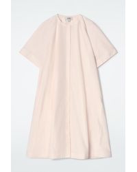 COS - Raglan-sleeve Cotton Midi Dress - Lyst