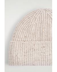 COS - Wool-Cashmere Beanie - Lyst