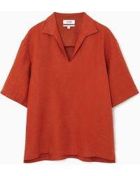 COS - Linen Resort Shirt - Lyst