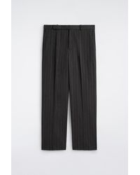 COS - Pinstriped Relaxed-Fit Wide-Leg Trousers - Lyst