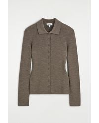 COS - Seamless Merino Wool Shirt - Lyst