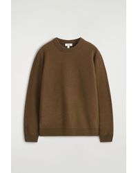 COS - Boiled-Wool Crew-Neck Jumper - Lyst