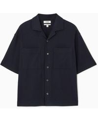 COS - Textured Camp-collar Shirt - Lyst