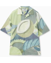 COS - Oversized Printed Short-sleeved Shirt - Lyst