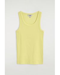 COS - Ribbed Cotton Tank Top - Lyst