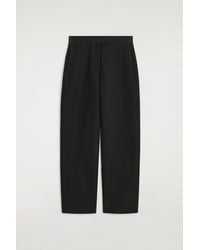COS - Topstitched Barrel-Leg Pants - Lyst