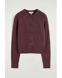 COS - Knitted Linen Cardigan - Lyst