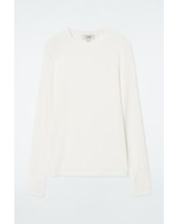 COS - Crew-Neck Merino Wool Top - Lyst