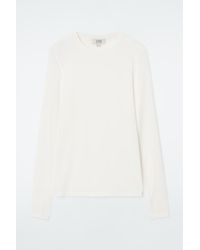 COS - Crew-Neck Merino Wool Top - Lyst