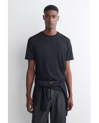 COS - Baumwoll-T-Shirt Mit Rundhalsausschnitt - Lyst