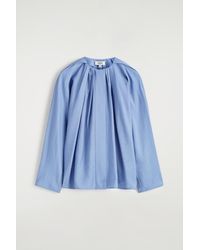 COS - Voluminous Pleated Blouse - Lyst