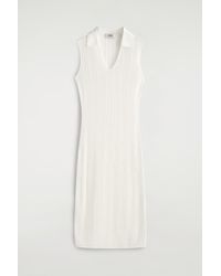 COS - Sheer Lace-Knit Dress - Lyst