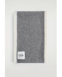 COS - Chunky Wool-Mohair Scarf - Lyst