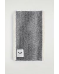 COS - Chunky Wool-Mohair Scarf - Lyst