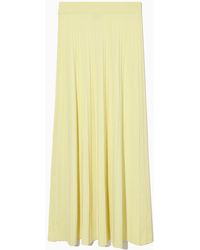 COS - Pleated Knitted Maxi Skirt - Lyst