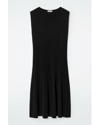 COS - Knitted Pleated Maxi Dress - Lyst