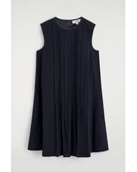 COS - Layered Pintucked Mini Dress - Lyst