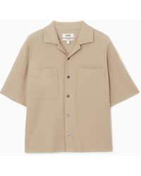COS - Textured Camp-collar Shirt - Lyst