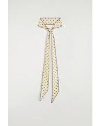 COS - Polka-Dot Silk Skinny Scarf - Lyst