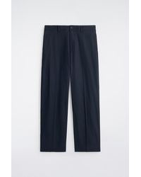 COS - Cotton-Linen Relaxed-Fit Straight-Leg Trousers - Lyst