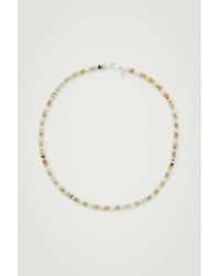 COS - Semi-precious Beaded Necklace - Lyst