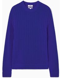 COS - Relaxed Open-knit Sweater - Lyst