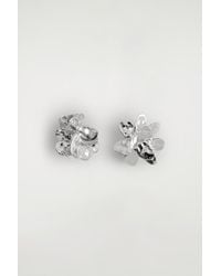 COS - Mismatched Floral Earrings - Lyst