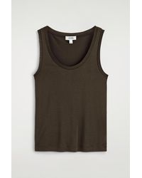 COS - Scoop-Neck Silk-Jersey Tank Top - Lyst