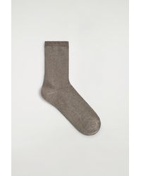 COS - Sparkly Fine Wool Socks - Lyst