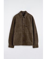 COS - Suede Trucker Jacket - Lyst
