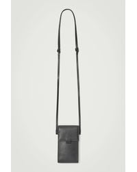 COS - Crossbody Phone Pouch - Leather - Lyst