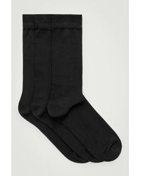 COS - 3-pack Mercerised Cotton Socks - Lyst