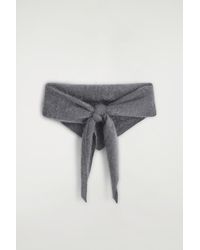 COS - Brushed-Cashmere Triangle Scarf - Lyst