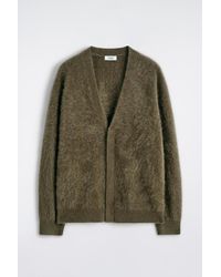 COS - Brushed-Cashmere V-Neck Cardigan - Lyst