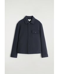 COS - Jersey-Twill Shirt Jacket - Lyst