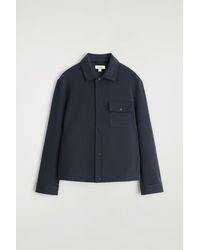 COS Twill Shirt Jacket in Green for Men | Lyst