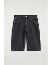 COS - Chord Straight-Leg Denim Shorts - Lyst