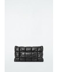 COS - Pillow Quilted Clutch Bag - Leather - Lyst
