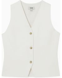COS - Knitted Vest - Lyst