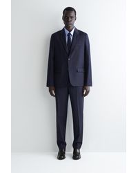 cos-Navy-Single-Breasted-Wool-