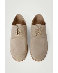 COS - Suede Derby Shoes - Lyst