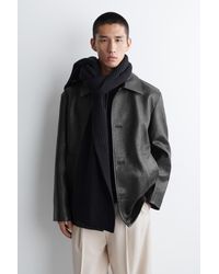 COS - Gerippter Wollschal - Lyst