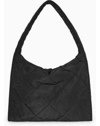 COS - Oversized Diamond-quilted Bag - Lyst