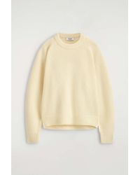 COS - Rounded Pure Cashmere Crew-Neck Sweater - Lyst