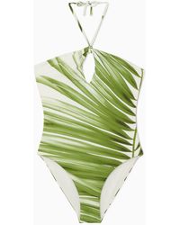 COS - Halterneck Cutout Swimsuit - Lyst