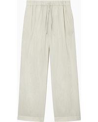 COS - Striped Silk Pajama Pants - Lyst