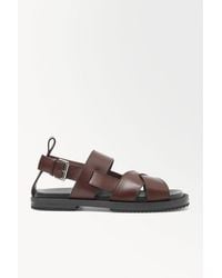 COS - The Leather Wrap Sandals - Lyst