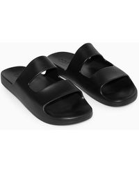 cos leather slides