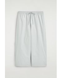 COS - Cotton Straight-Leg Drawstring Trousers - Lyst